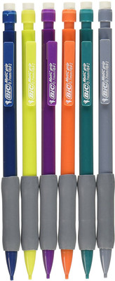 

BIC Matic Grip Mechanical Pencil, HB NO 2, 0.7 mm, 6 Pencil Pencil(Black)
