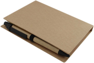 

Tootpado Regular 100 Sheets Notebook Set of Post Its, Letter Pad, Pen and Page Markers - (8STA52), 5 Colors(Set Of 1, Brown)