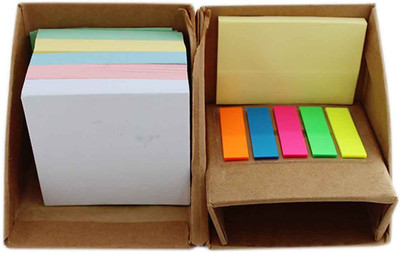 

Tootpado Regular 150 Sheets Sticky Notes And Memo Pads Box of Post It - (8STA49) - Eco Friendly Wood Bound, 5 Colors(Set Of 1, Multicolor)