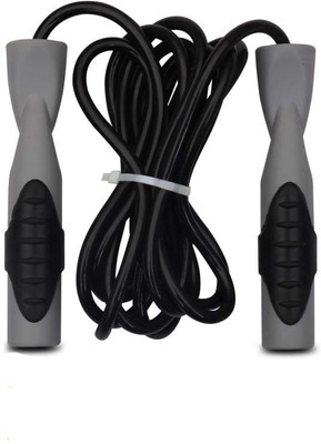 

Wintex Premium Quality Unbreakable Rubber Grip Freestyle Skipping Rope(Black, Length: 274 cm), Black;grey