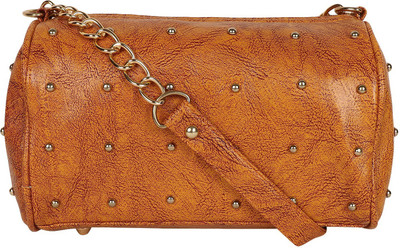 

Regalia Women Orange PU Sling Bag