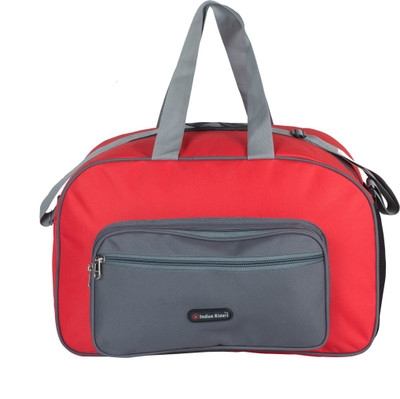 

Indian Riders Duffle Travel Bag for Short Trip-Red & Grey-(IRDB-009) Small Travel Bag - Medium(Red)