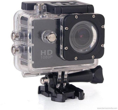 Digi POWSHOT 1080P Waterproof Digital with Accessories with LED Screen(memory card ) Sports Action Camera Pro Underwater Camera Sports and Action Camera(Black 12 MP)