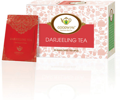 

Goodwyn Darjeeling Tea, Fresh Tea from Premium Tea Gardens, 20 Tea Bags Black Tea Bags Box(20 Bags)