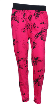 IndiWeaves Printed Women Pink Track Pants