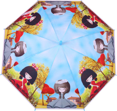 

FabSeasons Kids Fancy 3D & Digital Printed, Single Fold Stick Umbrella For Rains, Summer and Sun Protection Umbrella(Blue)