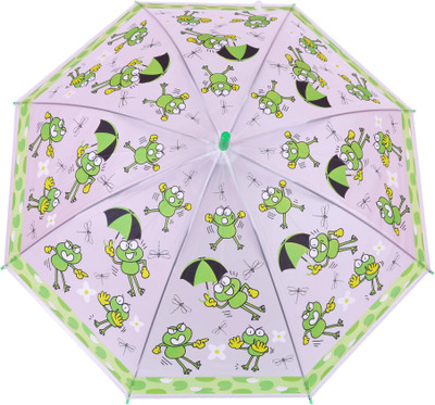 

FabSeasons Kids Fancy 3D & Bee Digital Printed, Single Fold Stick Umbrella For Rains, Summer and Sun Protection Umbrella(Green)