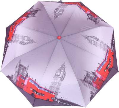 

FabSeasons London City Digital Printed 3 Fold Automatic Umbrella for Rains, Summer and all Seasons Umbrella(Multicolor)