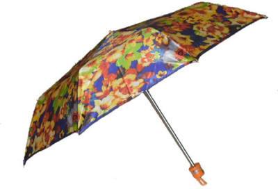 

Pearl Umbrella 3 fold floral mix Umbrella(Multicolor)