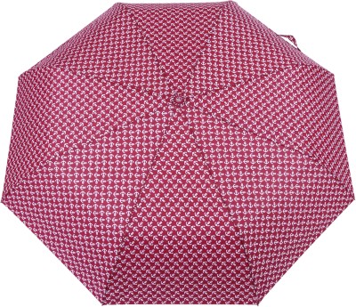 

FabSeasons Anchor Digital Printed Automatic 3 fold Umbrella for Rains, Summer and all Seasons Umbrella(Maroon)