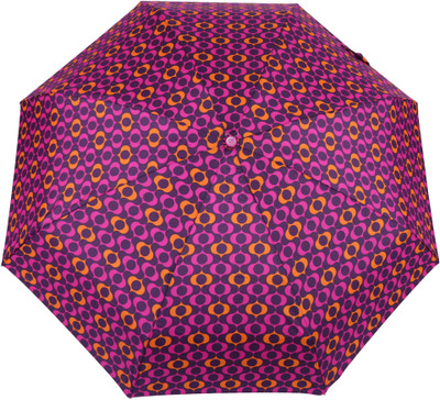 

FabSeasons 5 fold Digital Printed Small Compact Manual Umbrella which fits in your Handbag for women Umbrella(Purple)