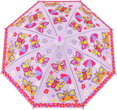 

FabSeasons Kids Fancy 3D & Bee Digital Printed, Single Fold Stick Umbrella For Rains, Summer and Sun Protection Umbrella(Red)