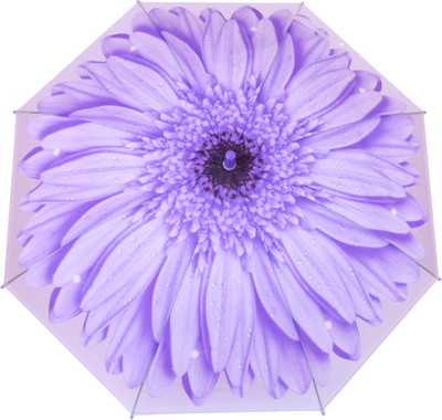 

FabSeasons Kids Fancy 3D & Flowers Digital Printed, Single Fold Stick Umbrella For Rains, Summer and Sun Protection Umbrella(Purple)