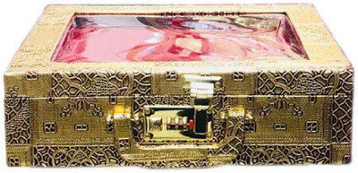 fundatraders 4 rods / compartments Bridal golden vanity bangle box Bangle box Vanity Box(golden)