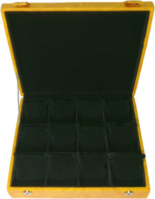 

Addyz Premium quality Watch Box ,Jewelry, Bracelets Case Organizer Jewellery Vanity Box(Yellow)