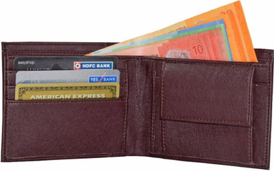 

SHAR Men Maroon Artificial Leather Wallet(3 Card Slots)