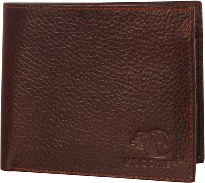 

MOOCHIEF Men Brown Genuine Leather Wallet(7 Card Slots)