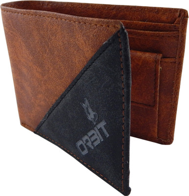 

Orbit Men Brown Genuine Leather Wallet(4 Card Slots), Black;brown