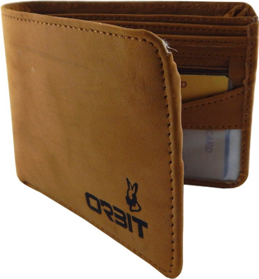 

Orbit Men Tan Genuine Leather Wallet(4 Card Slots)