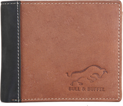 

BULL & BUFFEL Men Tan Genuine Leather Wallet(6 Card Slots), Tan -02