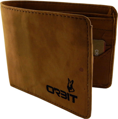 

Orbit Men Tan Genuine Leather Wallet(4 Card Slots)