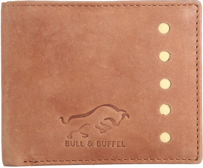 

BULL & BUFFEL Men Tan Genuine Leather Wallet(6 Card Slots), Tan -02