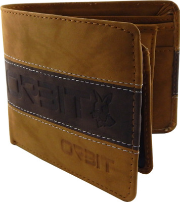 

Orbit Men Khaki Genuine Leather Wallet(5 Card Slots), Brown;rust