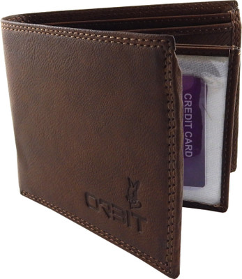 

Orbit Men Brown Genuine Leather Wallet(6 Card Slots), Mh
