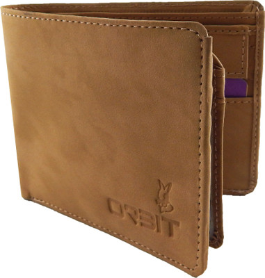 

Orbit Men Khaki Genuine Leather Wallet(7 Card Slots), Rust