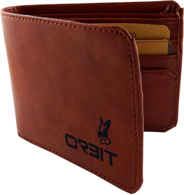 

Orbit Men Tan Genuine Leather Wallet(6 Card Slots)
