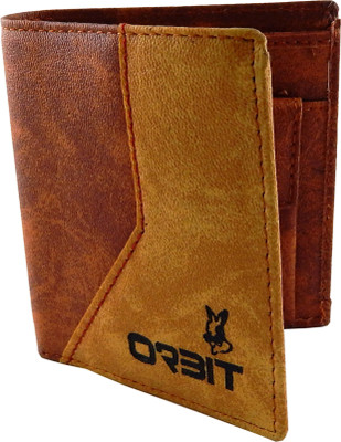 

Orbit Men Brown Genuine Leather Wallet(4 Card Slots), Brown;rust