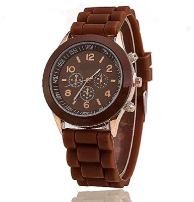 

COSMIC GP-1223 DESIGNER BROWN RUBBER STRAP FANCY WOMEN PARTY WEAR Watch - For Girls