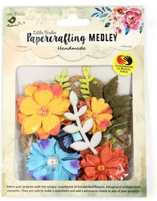 

LITTLE BIRDIE Paper Crafting Flower Kit - Poppy