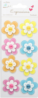 

LITTLE BIRDIE Button Flowers - Tropical Straburst