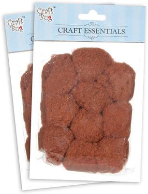 

Craft Bug Jumbo Pompom 5 cm - Brown