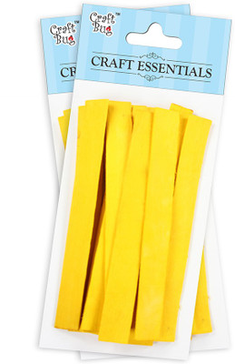 Craft Bug Popsicle Stick / Lolly Stick /Craft Stick 12.2 cm- Yellow