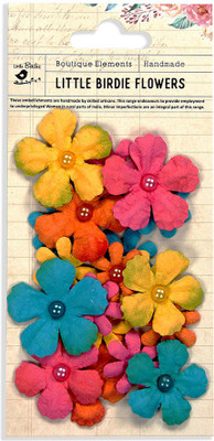 

LITTLE BIRDIE Handmade Paper Flowers - Tie Dye Pearl Gypsies Tropical Starburst