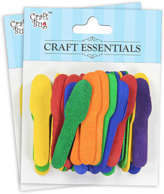 

Craft Bug Wooden Ice Cream Spoon Stick - Assorted