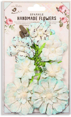 

LITTLE BIRDIE Handmade Paper Flowers - Margarita Ocean mist
