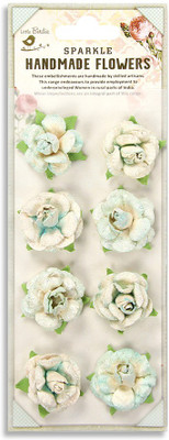 LITTLE BIRDIE Handmade Paper Flowers Angel rose - Ocean Mist