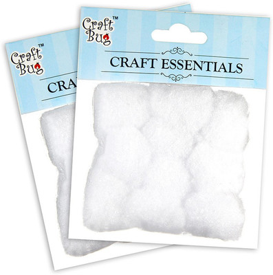 

Craft Bug Jumbo Pompom 4 cm- White