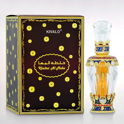 

Kivalo Pure Original Khaltat Al Maha Fragrance Perfume Oil (Attar) with Agar wood, Musk, Amber - 24 ml Floral Attar(Oud (agarwood))
