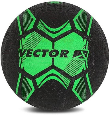 

Vector X "Street Soccer - Moulded" Football - Size: 5(Pack of 1, Black, Green)