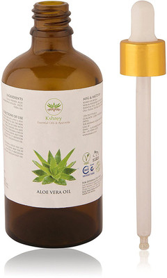 

Kshrey Ayurveda Export Quality Aloe Vera Oil - 100% Pure, Natural, Cold-Pressed - Premium Quality - Best Moisturizer For Hair, Face & Skin at Whole Sale Price (100 ml)