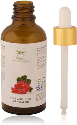

Kshrey Ayurveda Export Quality Geranium Essential Oil (100% PURE & NATURAL - UNDILUTED) Therapeutic Grade - Perfect for Aromatherapy, Relaxation, Skin Therapy & More! At Whole Sale Price (50 ml)