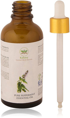 

Kshrey Ayurveda Export Quality Peppermint Essential Oil (100% PURE & NATURAL - UNDILUTED) Therapeutic Grade - Perfect for Aromatherapy, Relaxation, Skin Therapy & More! At Whole Sale Price(50 ml)