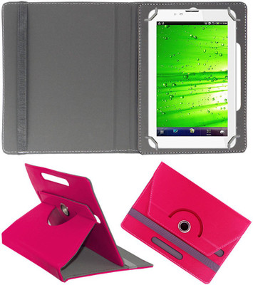 ACM Book Cover for Swipe MTV Slash 2X Rotating Case(Pink, Pack of: 1)