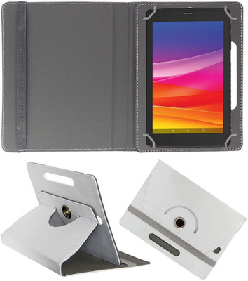 ACM Book Cover for Micromax Canvas Tab P702 7 inch(White)
