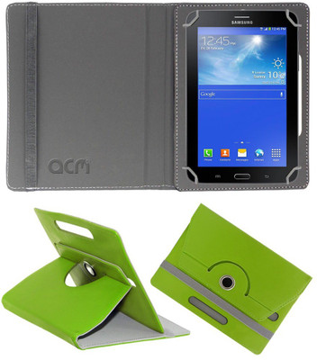 ACM Flip Cover for Samsung Galaxy Tab 3 Neo T111n(Green, Cases with Holder)