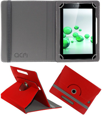 ACM Flip Cover for iBall Slide 3G Q45(Red, Cases with Holder, Pack of: 1)